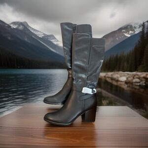 New Soul Naturalizer Women's‎ Uptown Wide Calf Knee High Boot Women 8.5 W Black